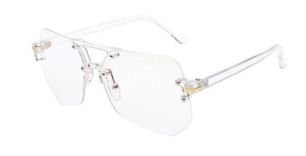 Square Rimless Sunglasses Women Luxury Brand Designer Summer Red Glasses  Fashion Sun Glasses For Men Uv400 Shades Oculos | Fruugo KR